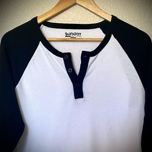 Men’s long sleeve thermal henley shirt